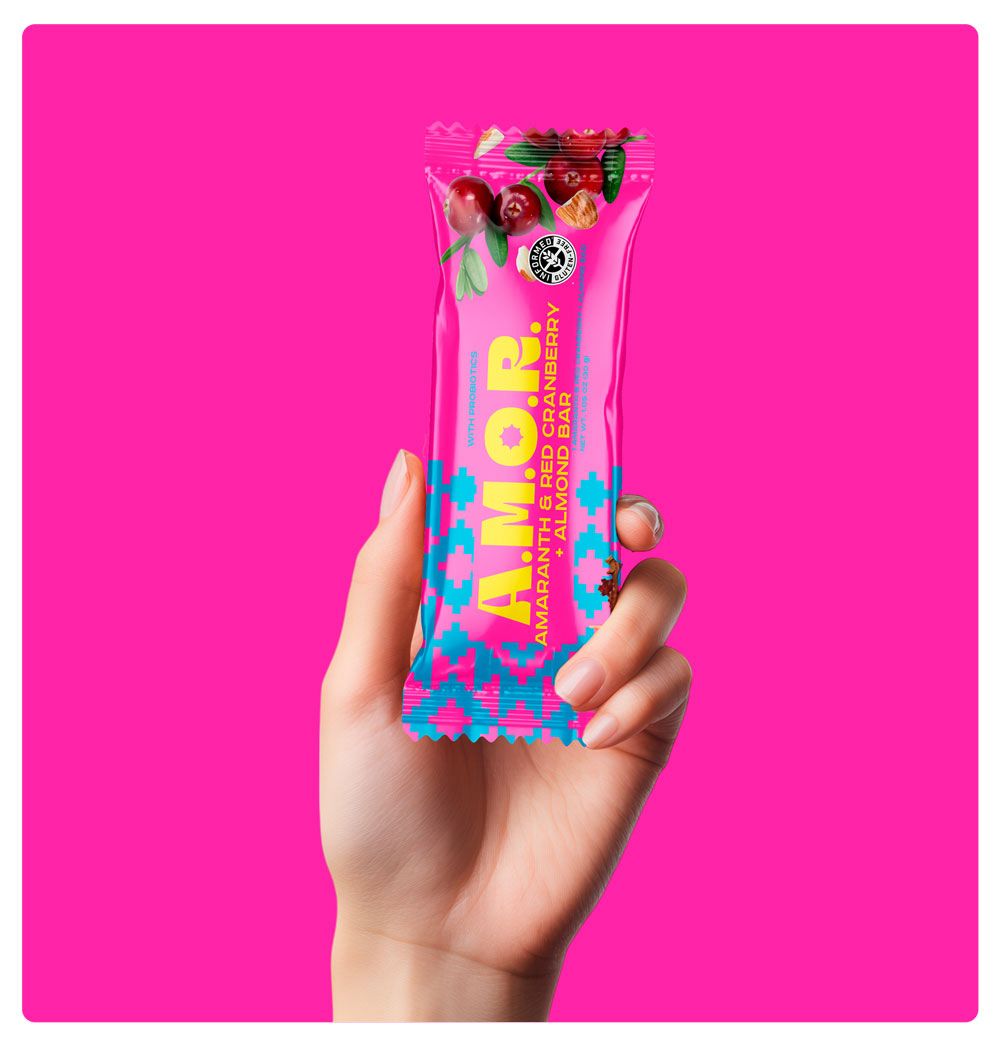 Red Cranberry & Almond Amaranth Bars